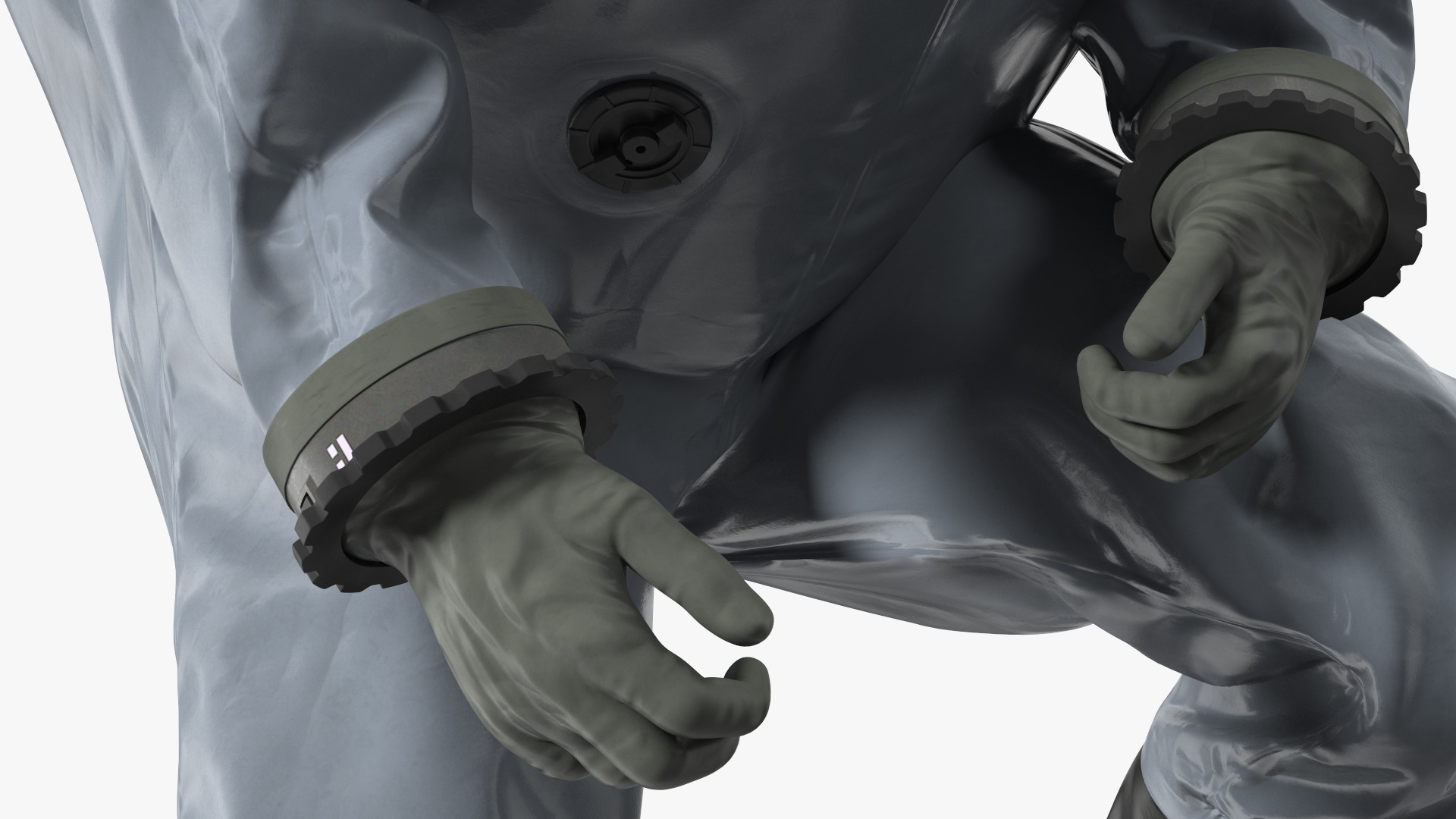 3D Fully Encapsulating Chemical Protection Suit Rigged
