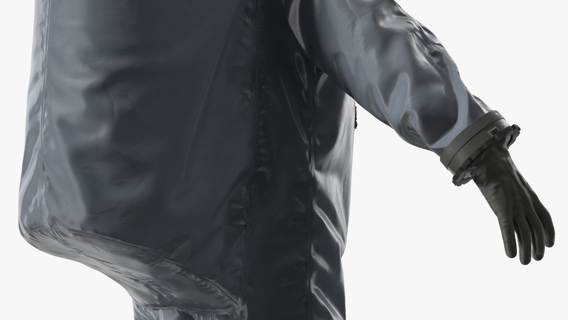 3D Fully Encapsulating Chemical Protection Suit Rigged