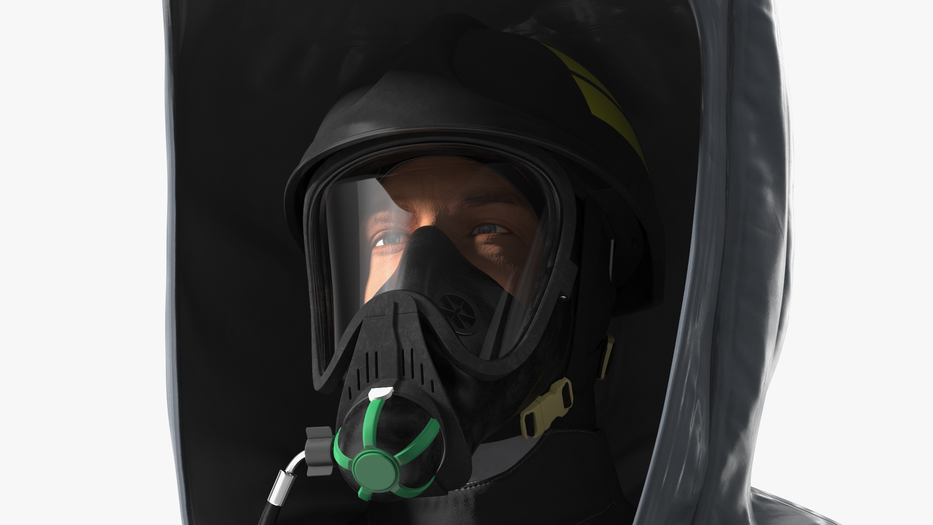 3D Fully Encapsulating Chemical Protection Suit Rigged