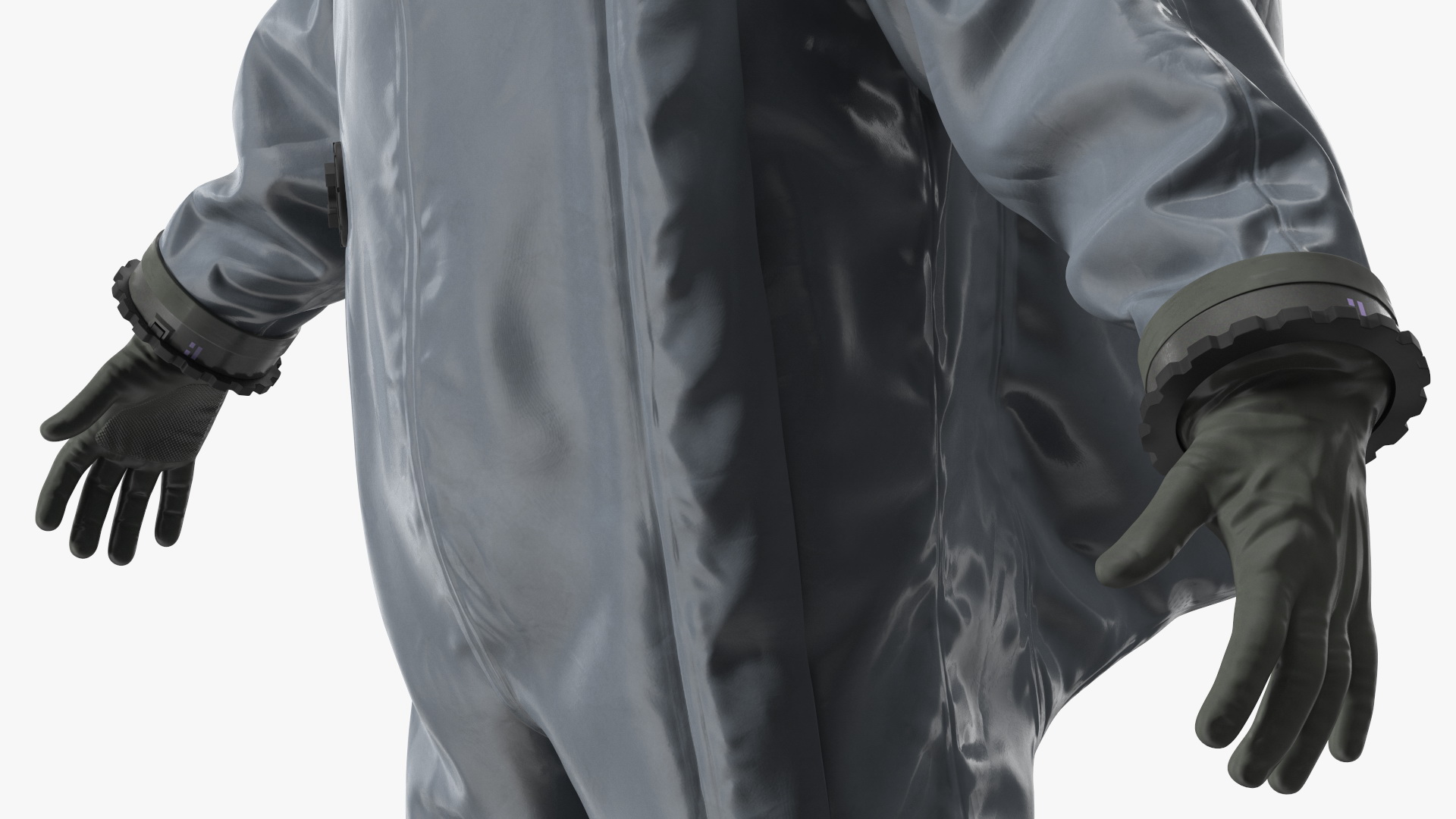 3D Fully Encapsulating Chemical Protection Suit Rigged