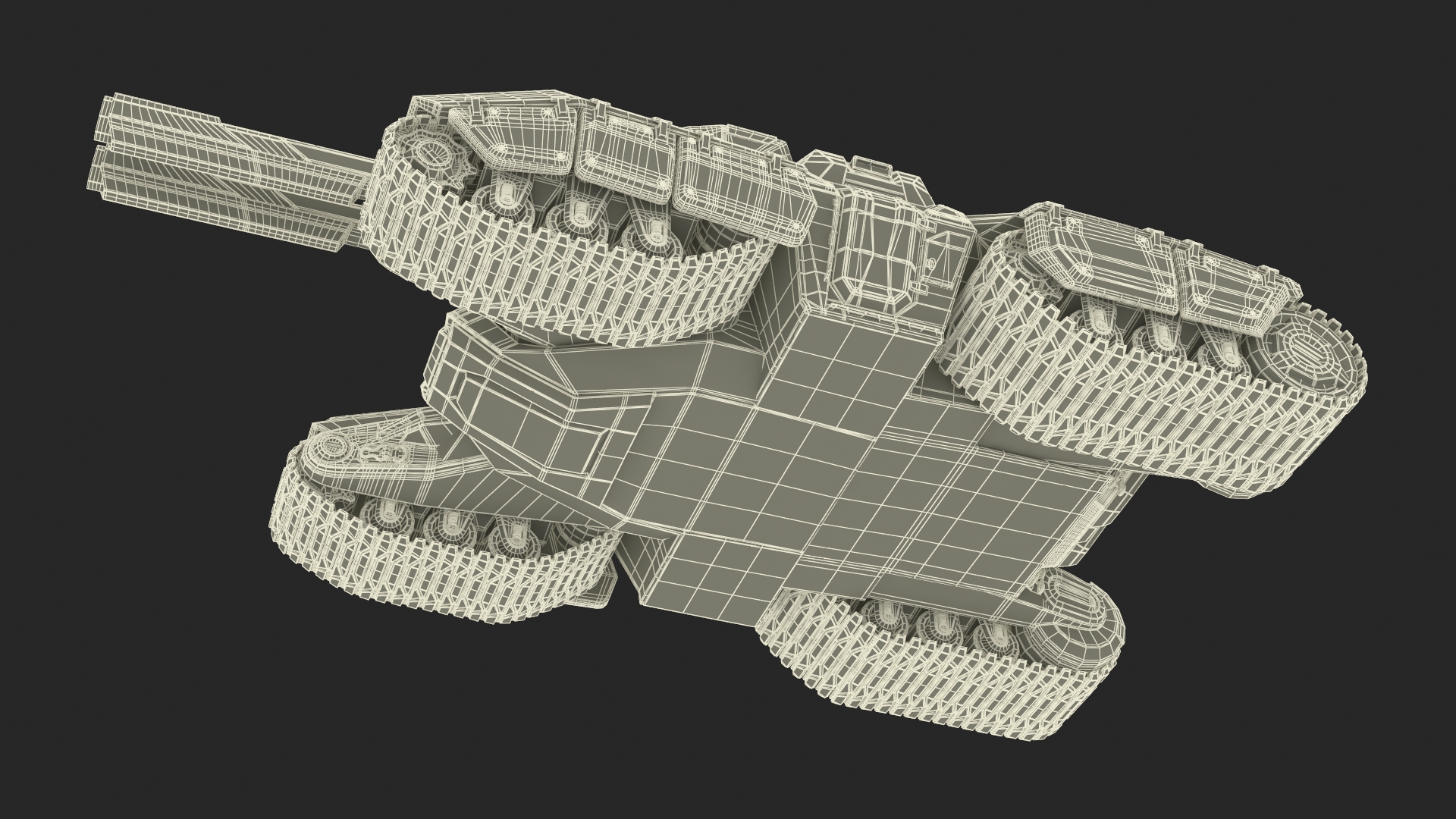 3D Futuristic Armored Tank Vehicle Rigged model