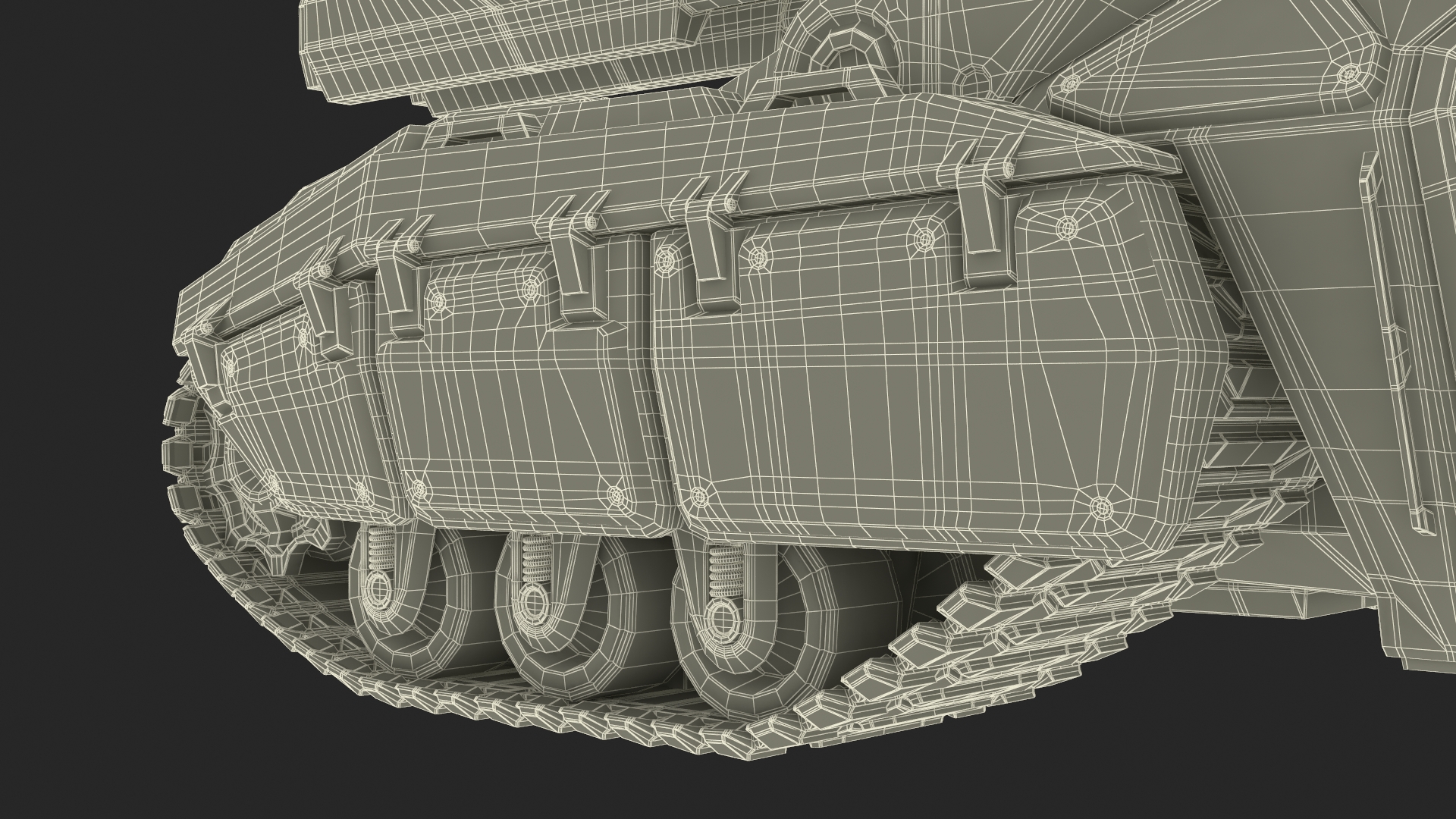 3D Futuristic Armored Tank Vehicle Rigged model
