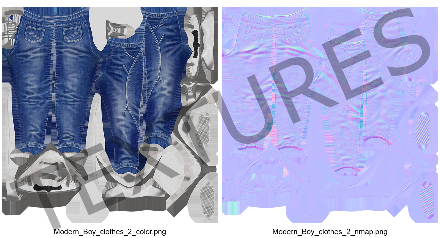Modern Blue Jeans 3D