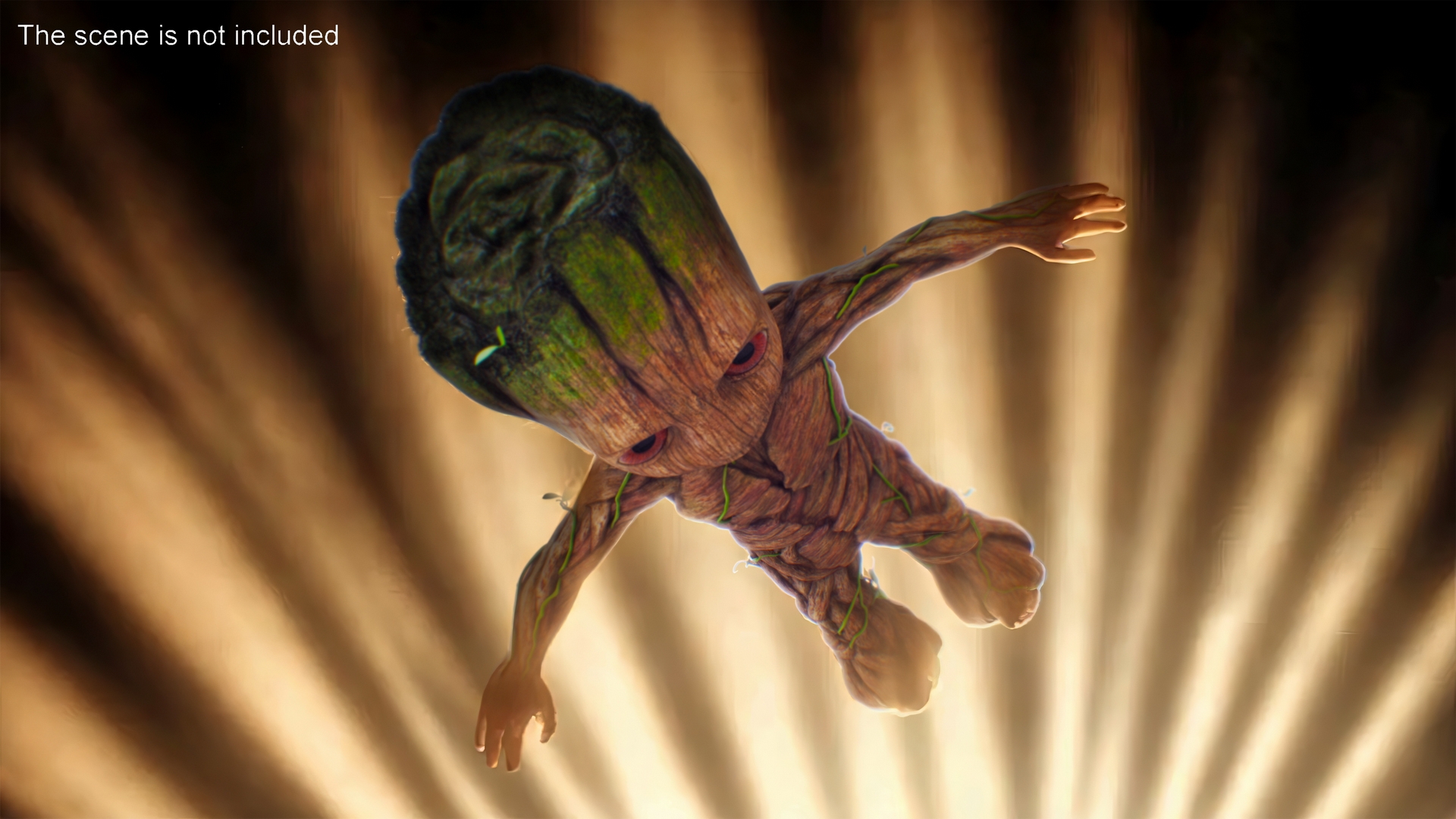 Little Groot Character from Marvel for 3D Print 3D