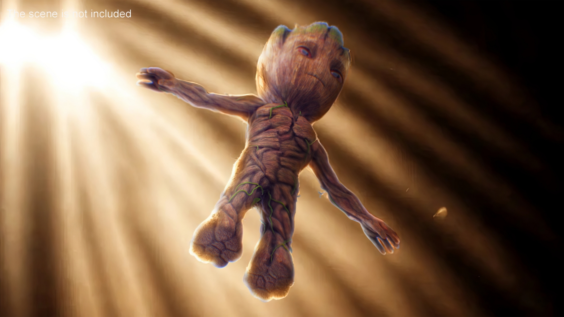 Little Groot Character from Marvel for 3D Print 3D