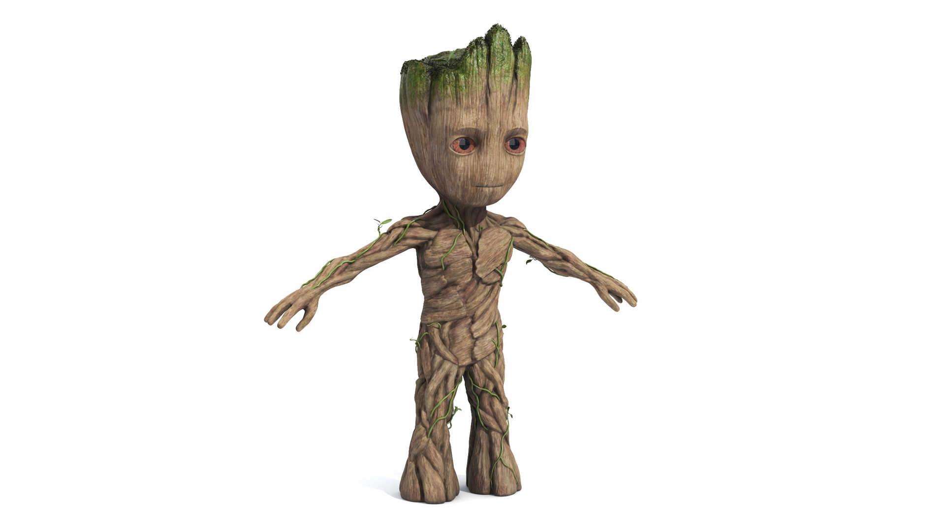 Little Groot Character from Marvel for 3D Print 3D