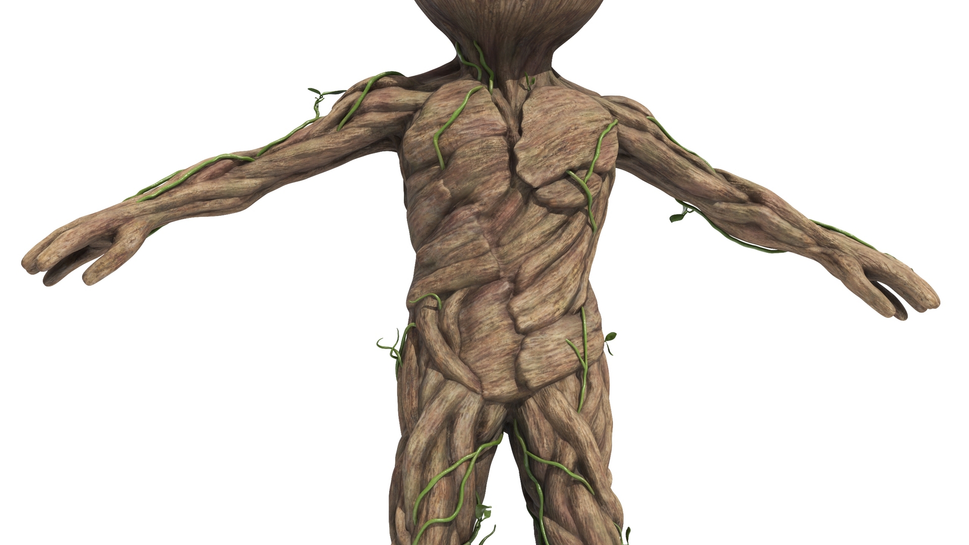 Little Groot Character from Marvel for 3D Print 3D