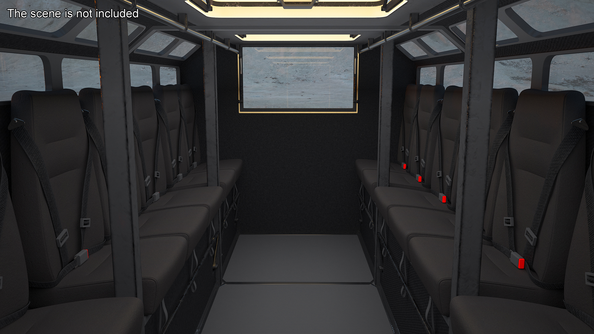 All-Terrain Trailer Beige Rigged 3D