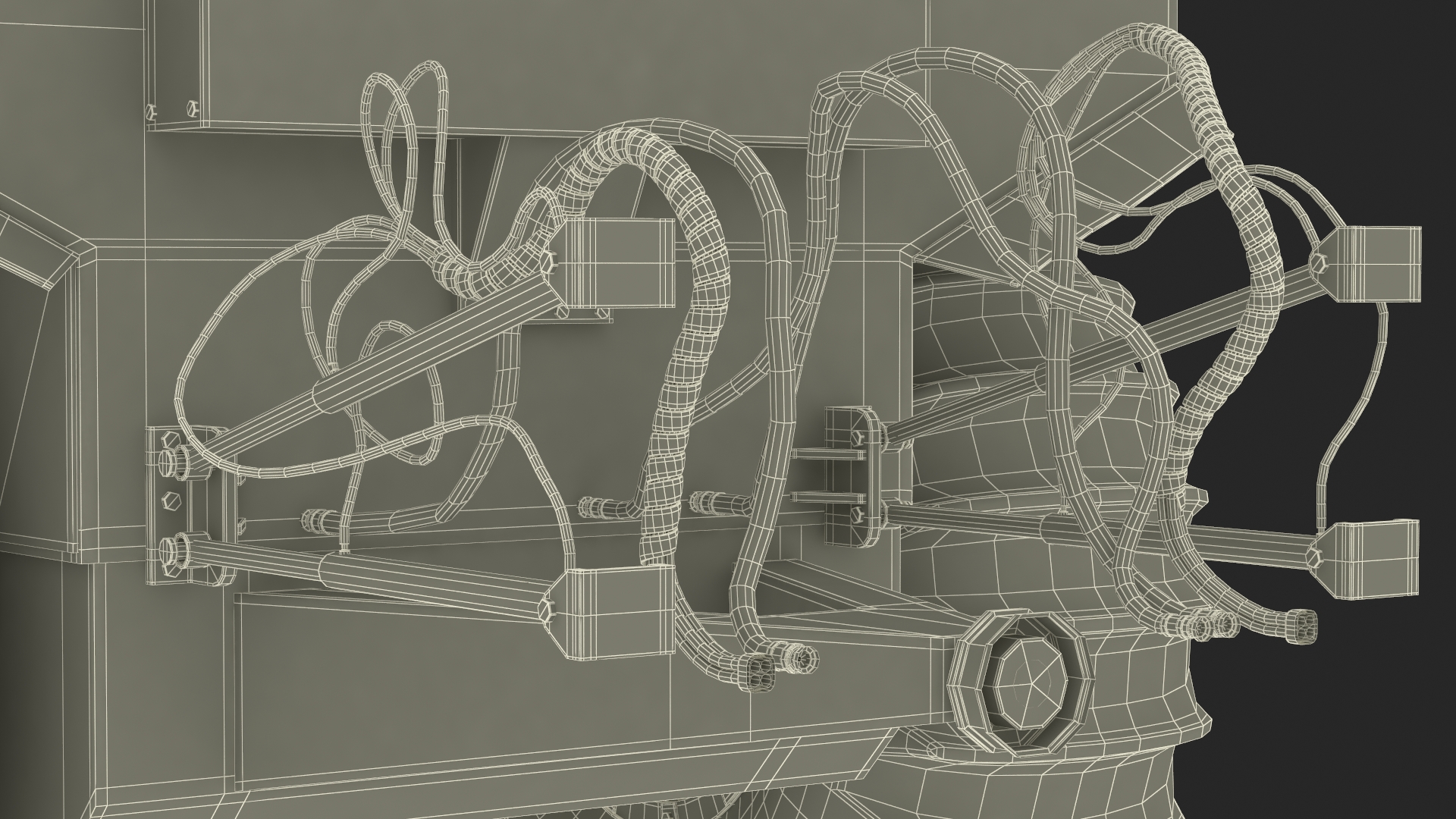 All-Terrain Trailer Beige Rigged 3D