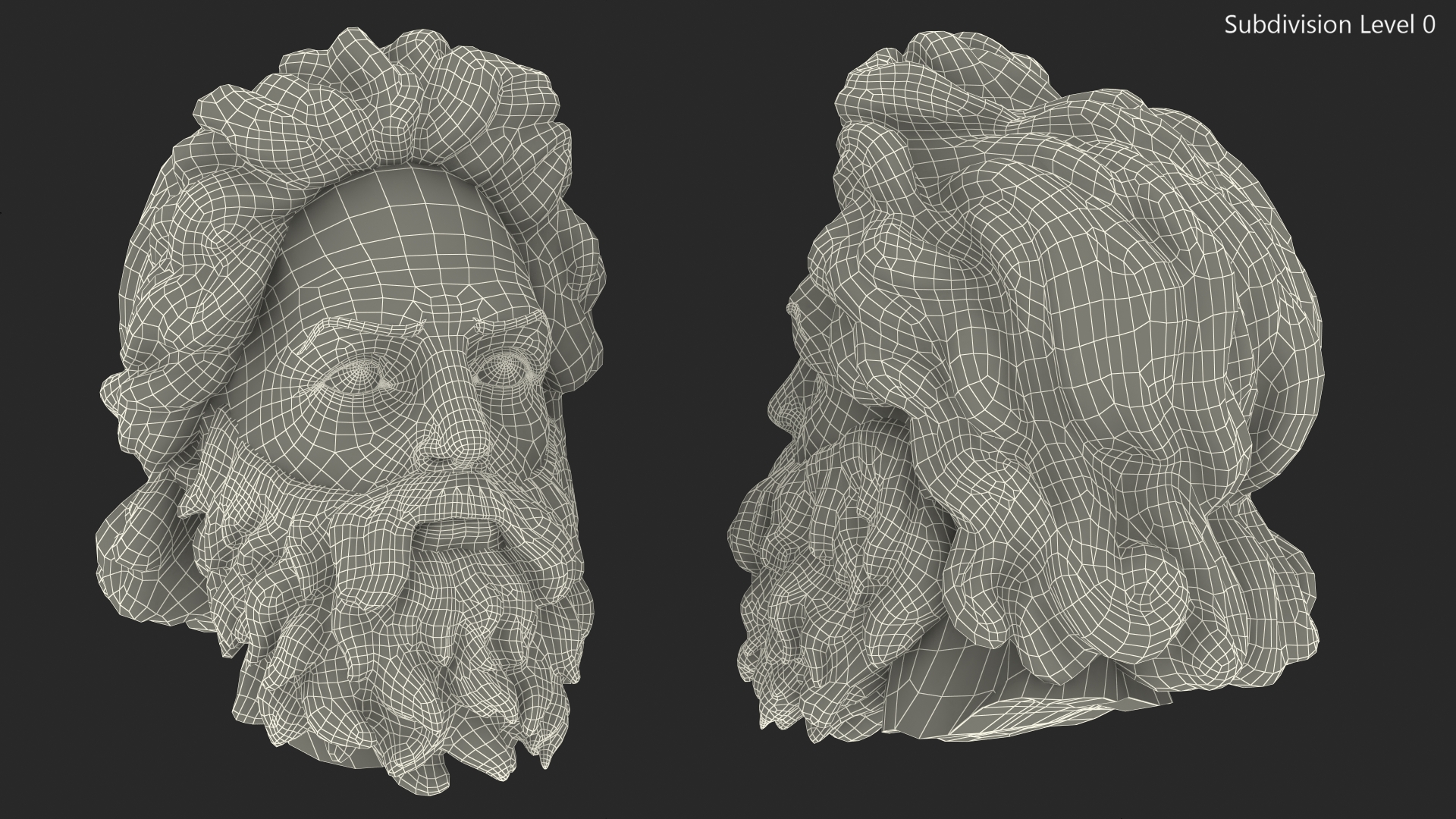 3D model Poseidon Head Bronze