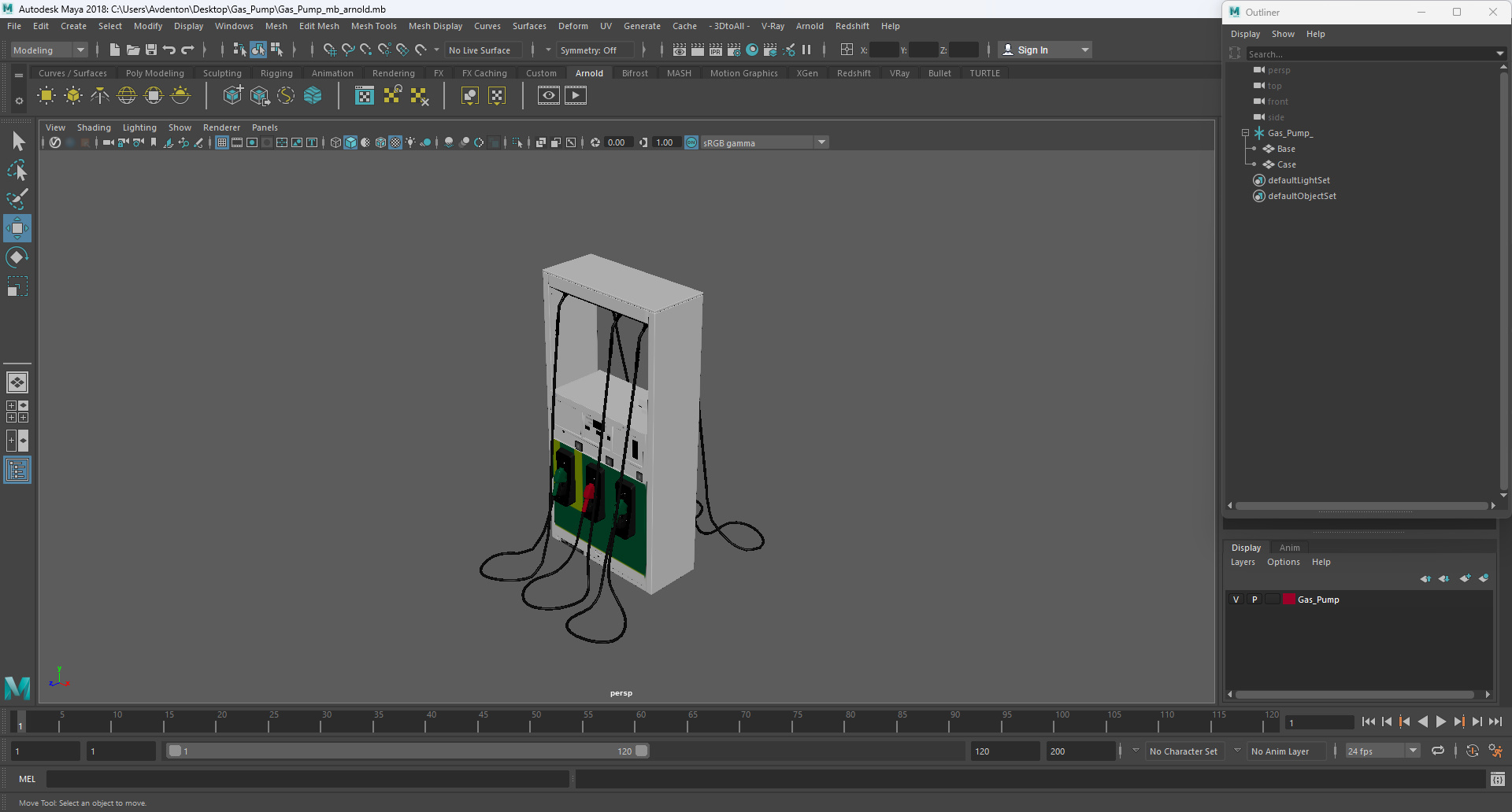 3D model Gas Pump