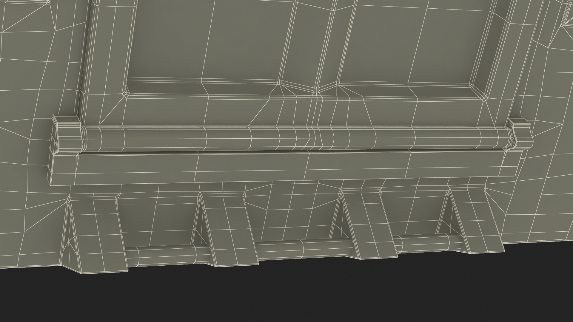 Construction Skip With Debris Used 3D model