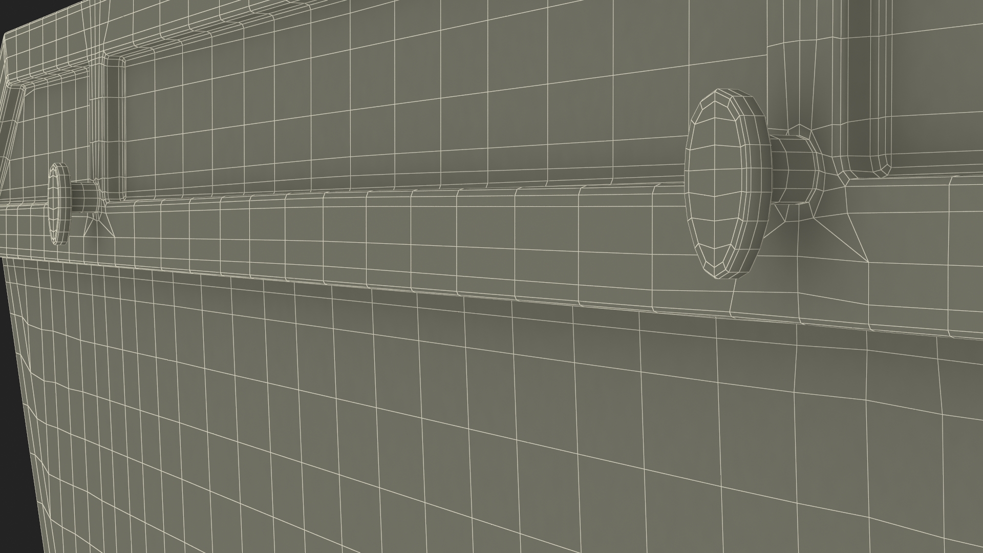 Construction Skip With Debris Used 3D model