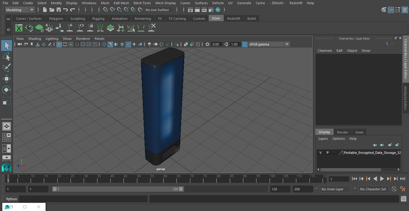 3D Portable Encrypted Data Storage 32GB