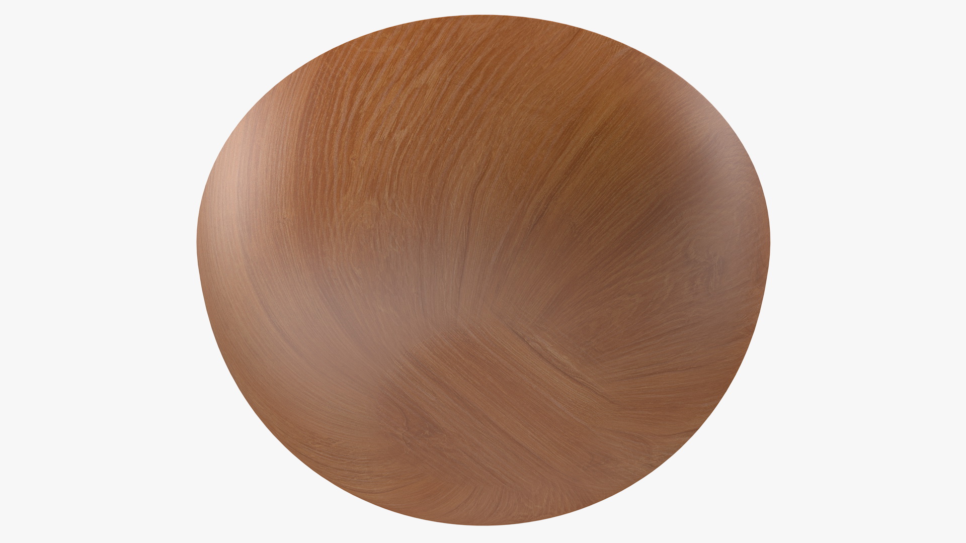 3D model White Pea Bean on Wooden Plate