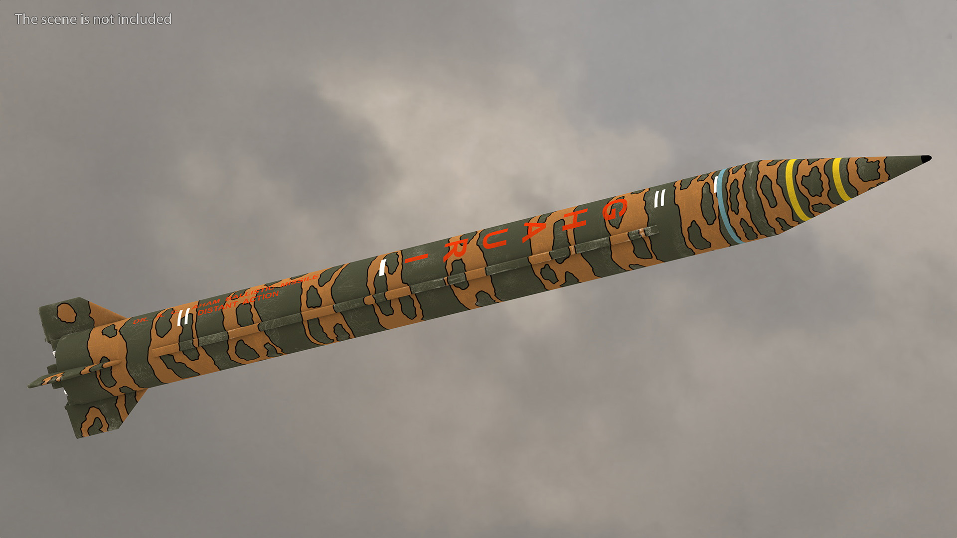 3D Pakistan Ballistic Missile Ghauri model