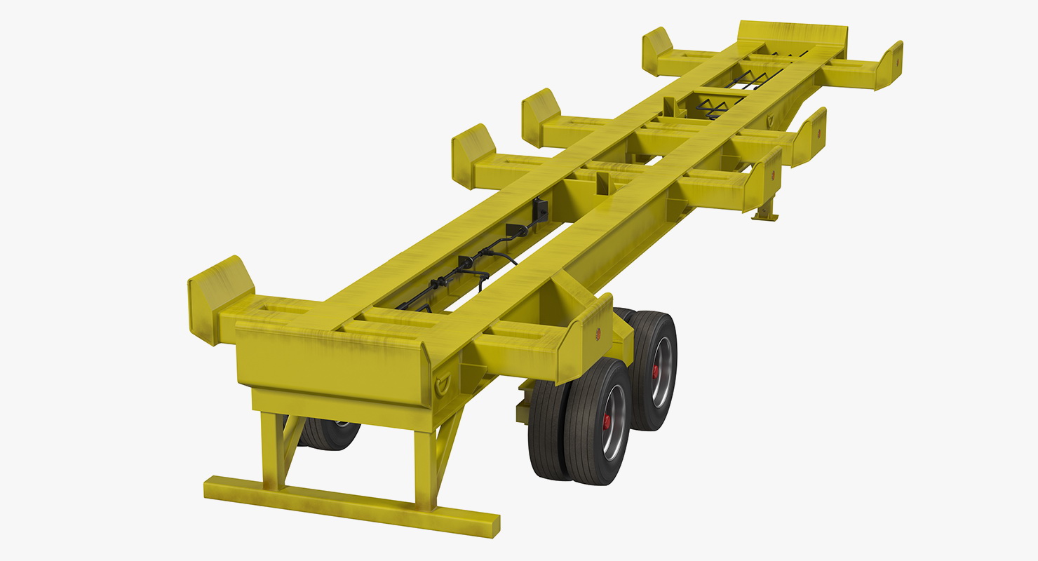 3D Trailer with 20ft ISO Container