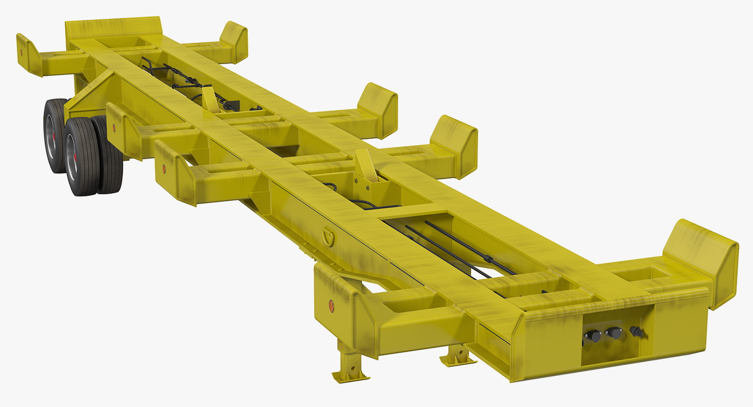 3D Trailer with 20ft ISO Container