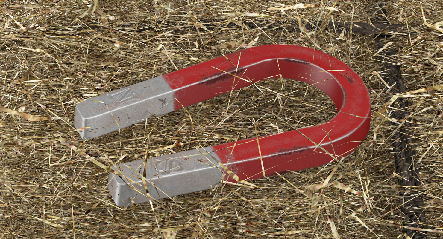 3D model Old Worn Magnet