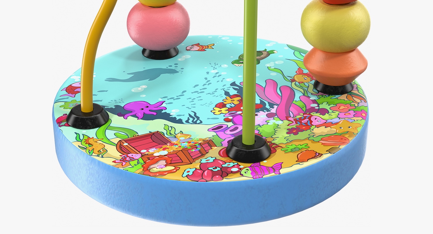 3D Wooden Cartoon Counting Wire Maze model