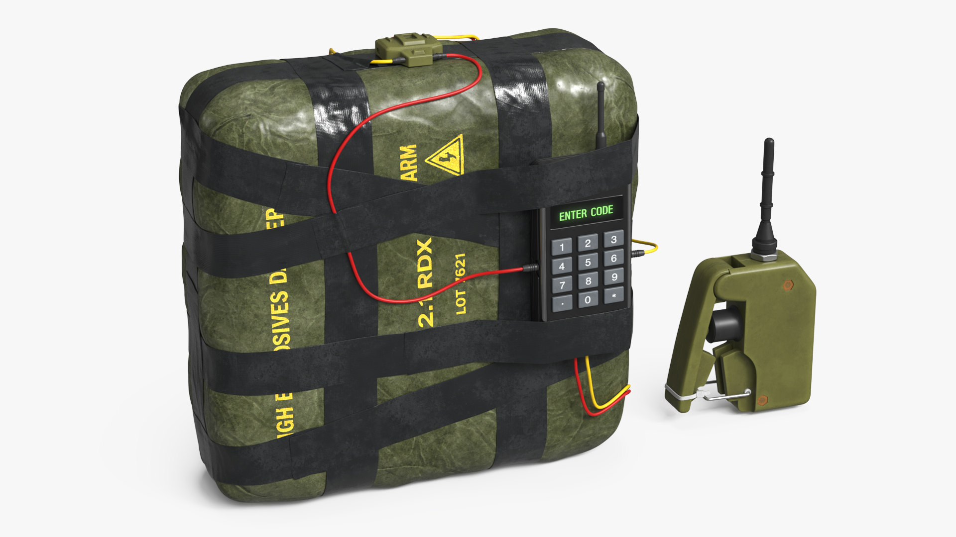 C4 Explosive Bomb with Detonator