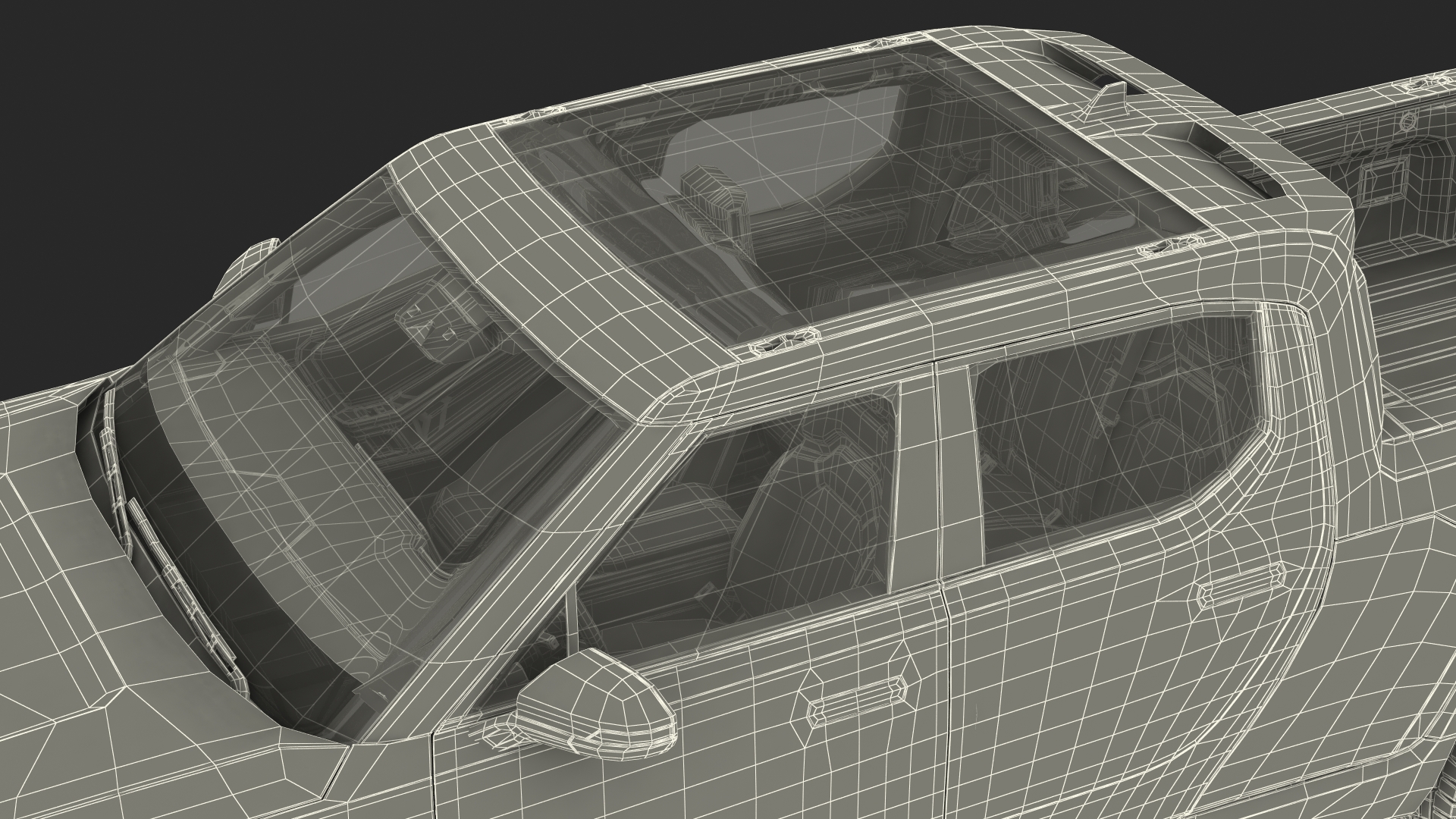2023 Rivian R1T Pickup Blue Rigged 3D model