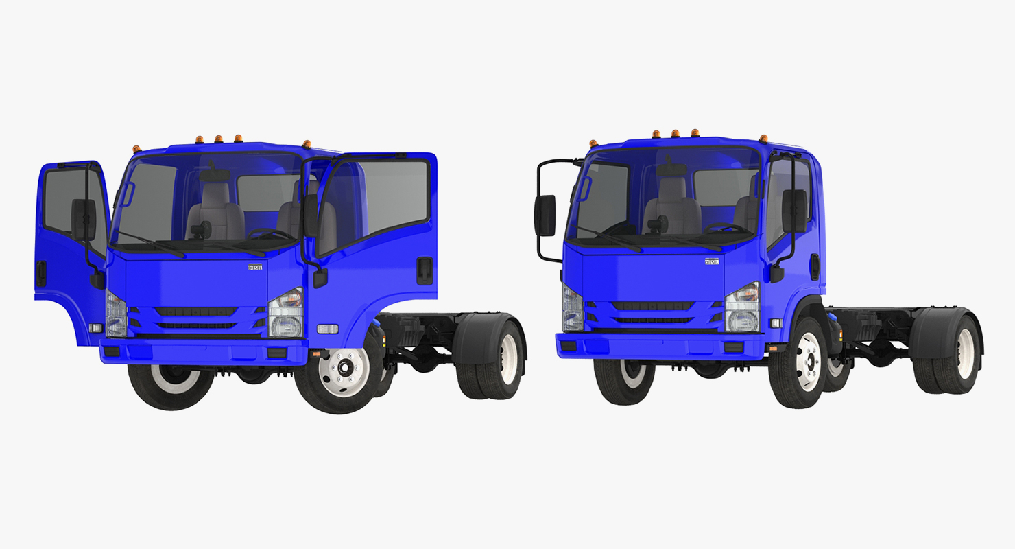 3D model Commercial Truck Generic Simple Interior
