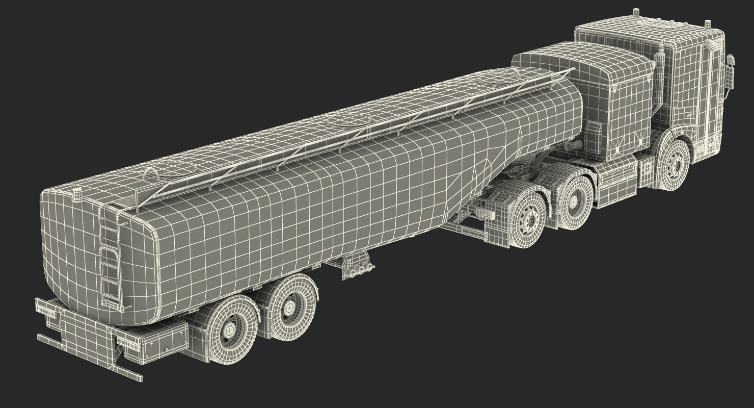 3D model Mercedes-Benz Econic Aviation Refueler Rigged