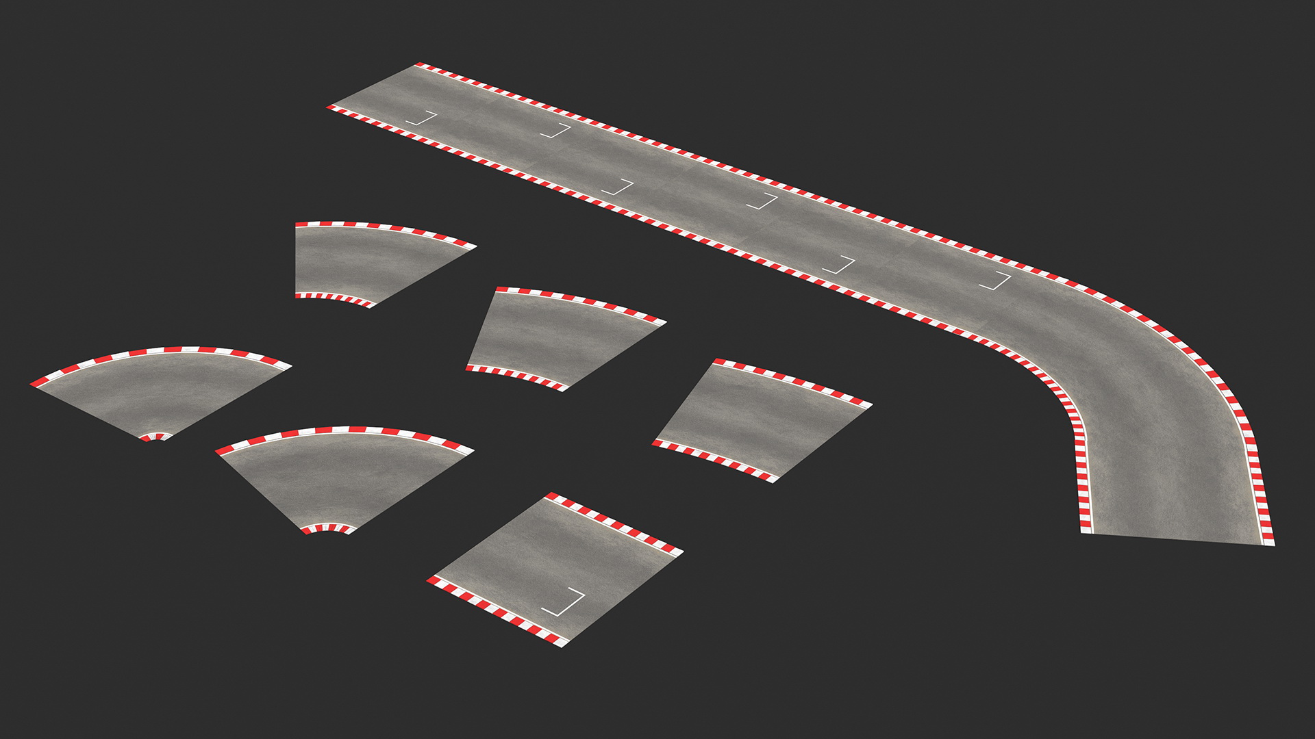 Racing Road Surface 3D model