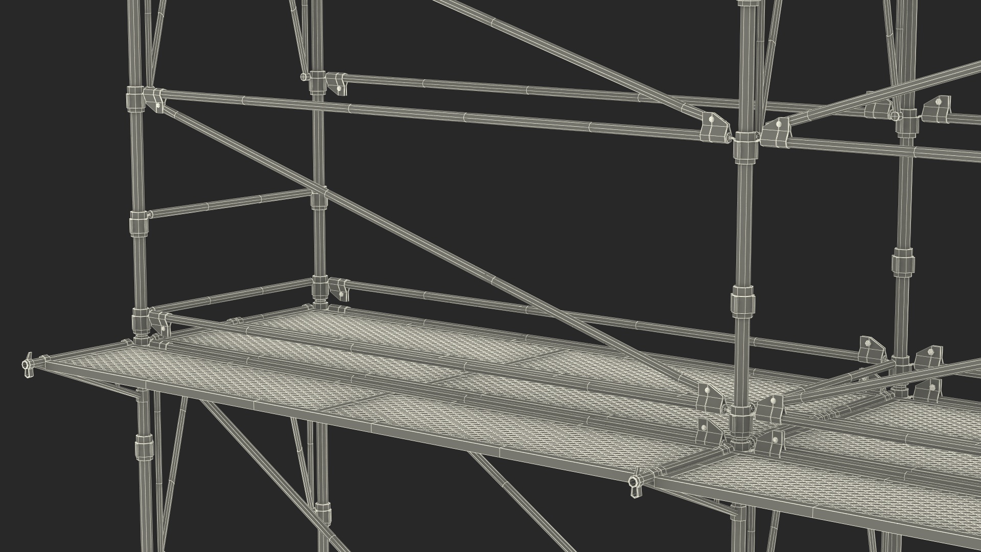 Construction Scaffolding 3D model