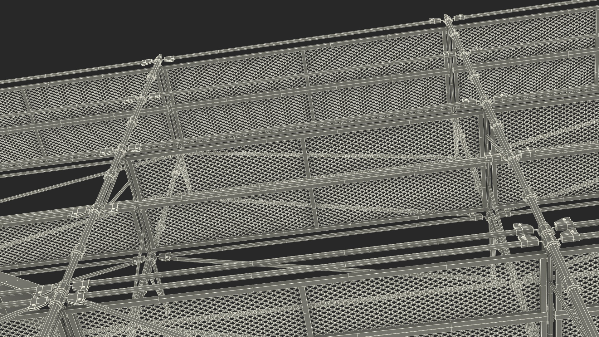 Construction Scaffolding 3D model