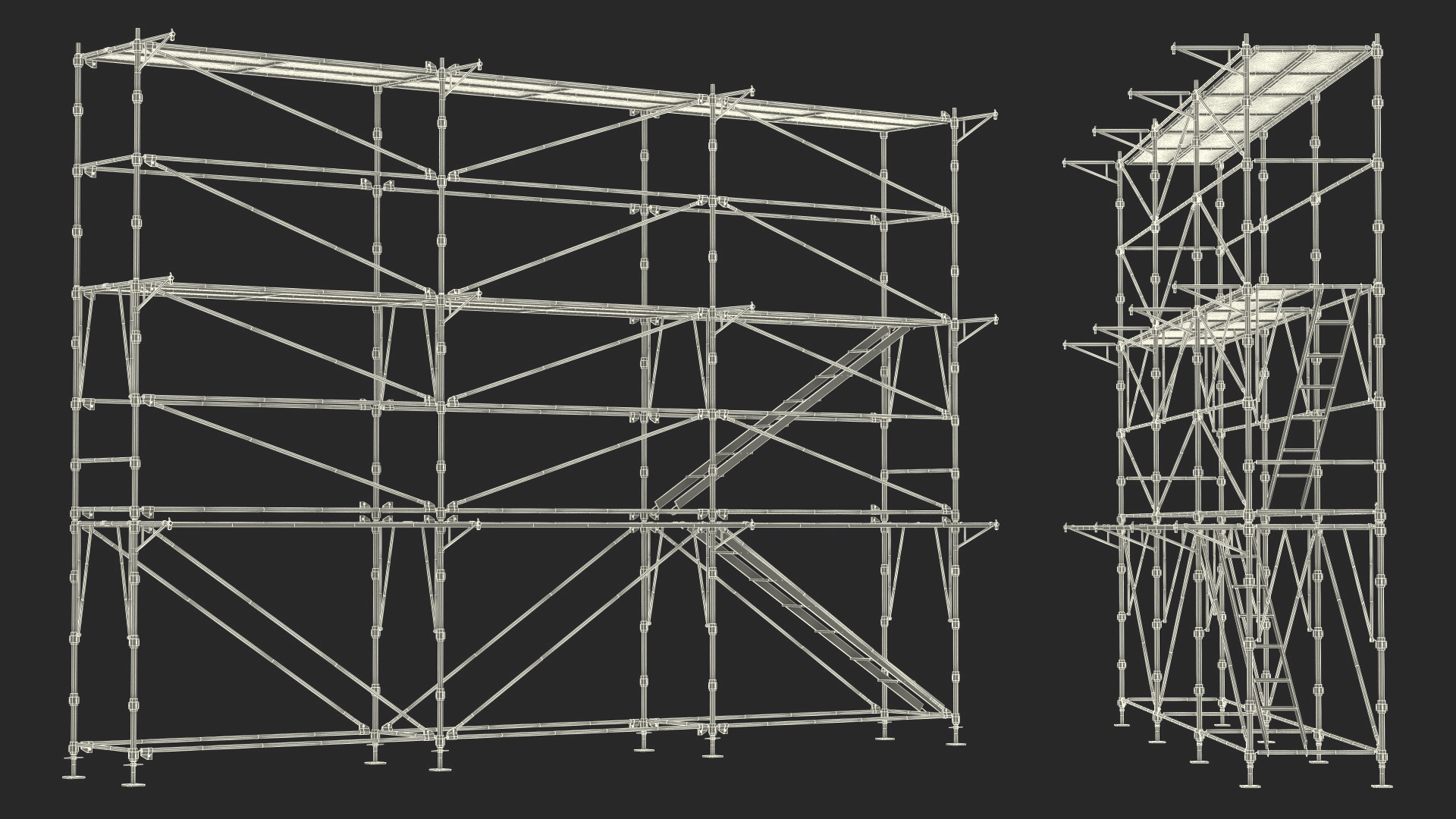 Construction Scaffolding 3D model