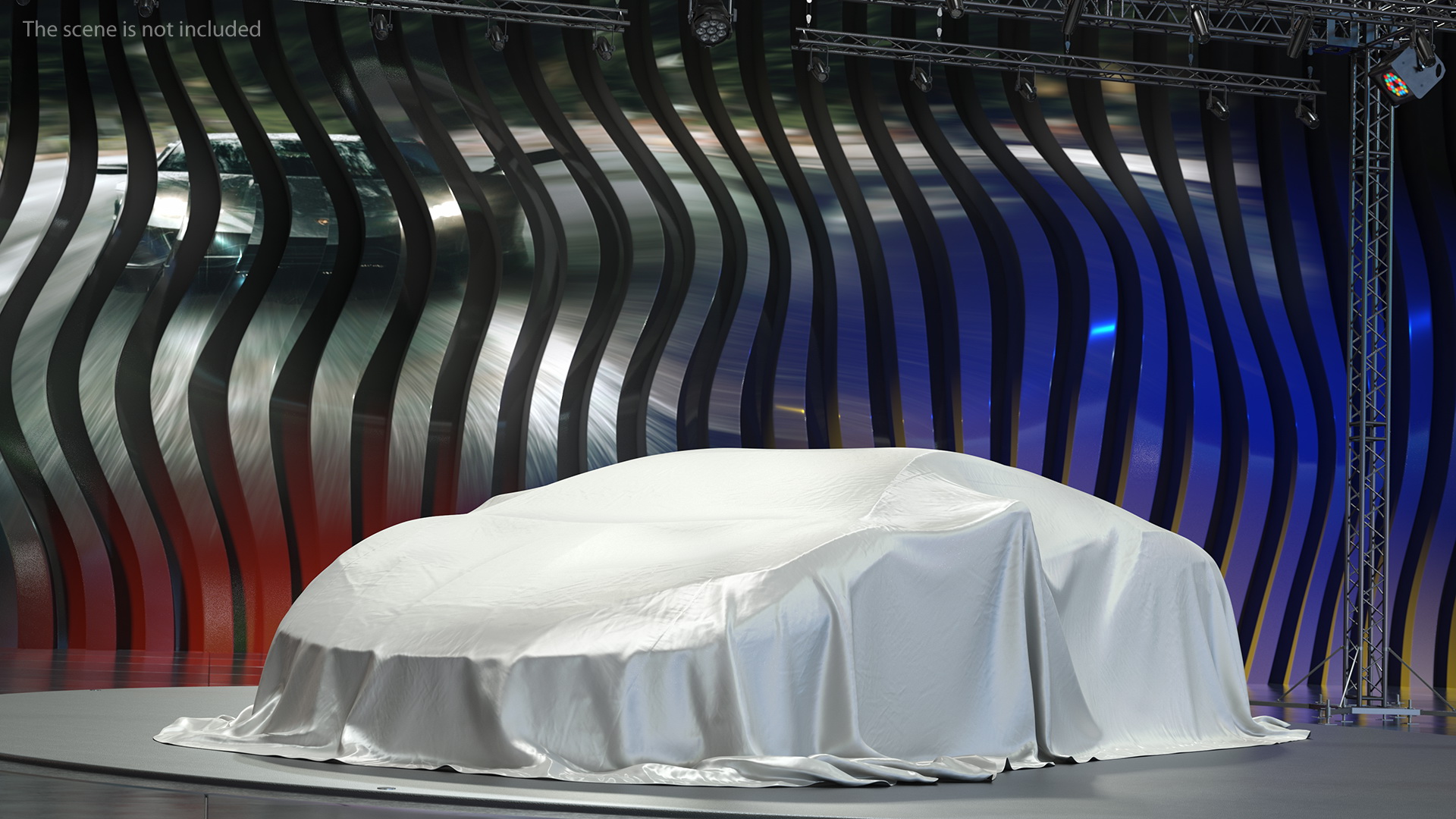 Supercar Cover Material Protection 3D model