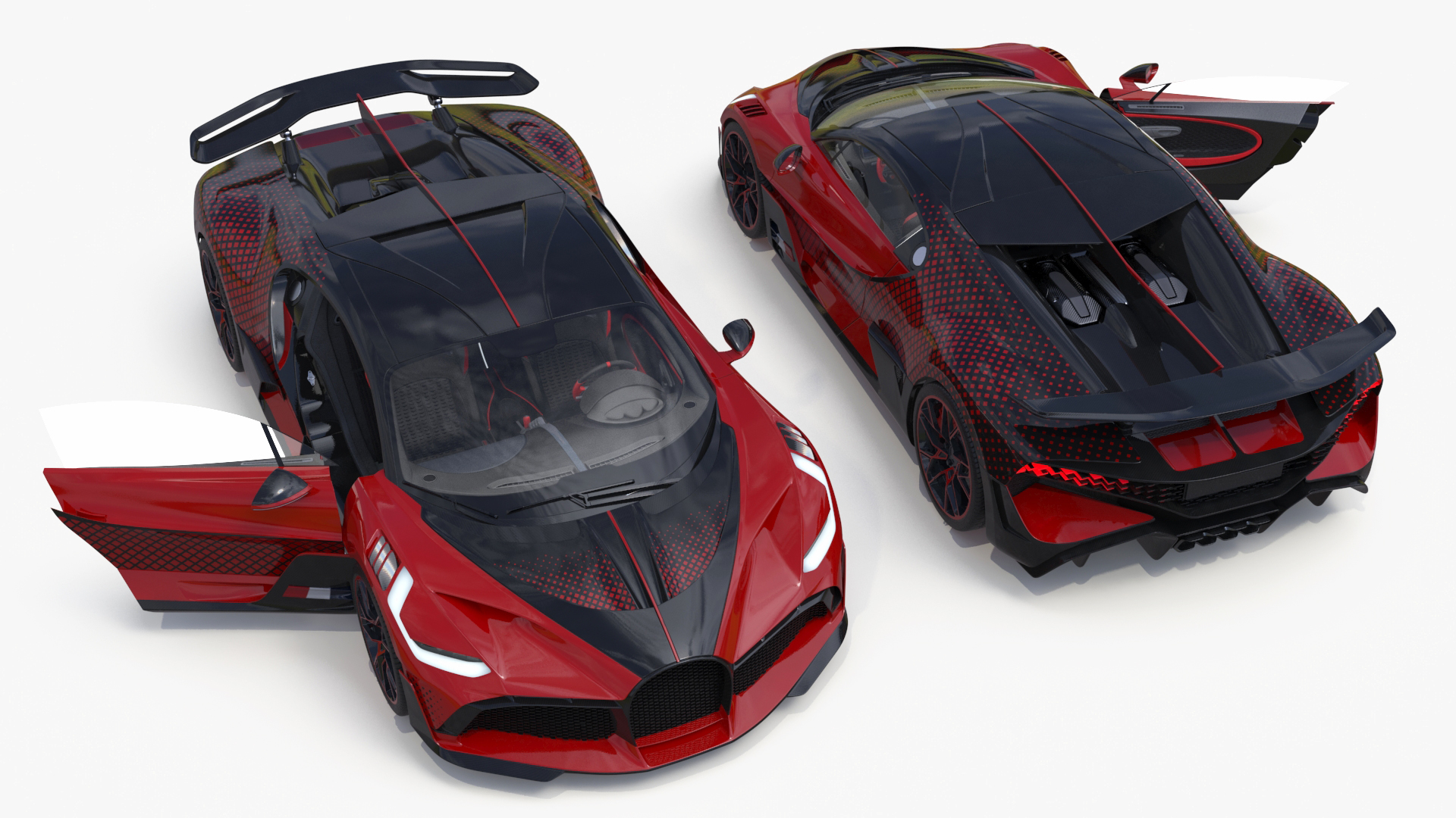 3D model Astron Hypercar Red Simplified