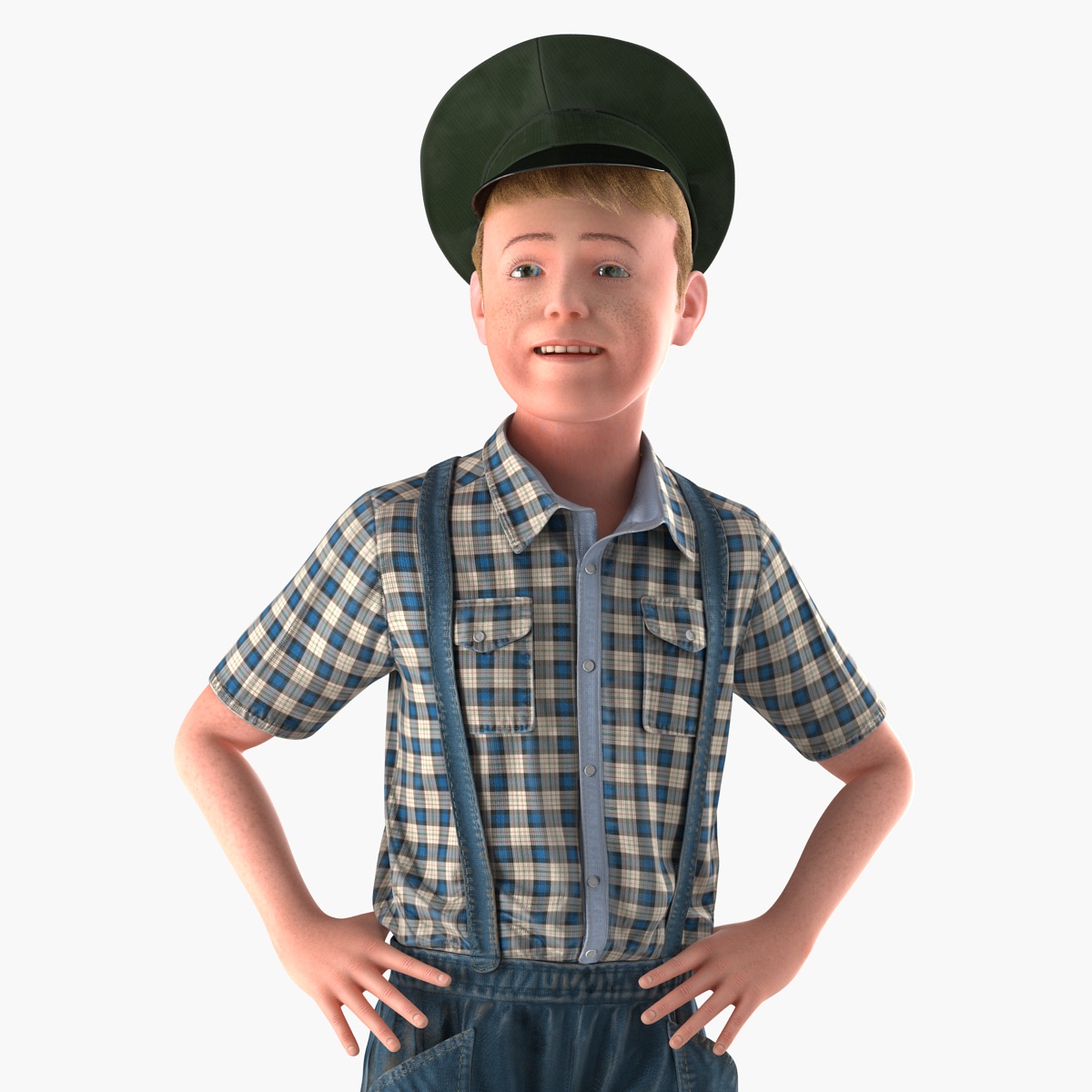 3D Realistic Child Boy Rigged