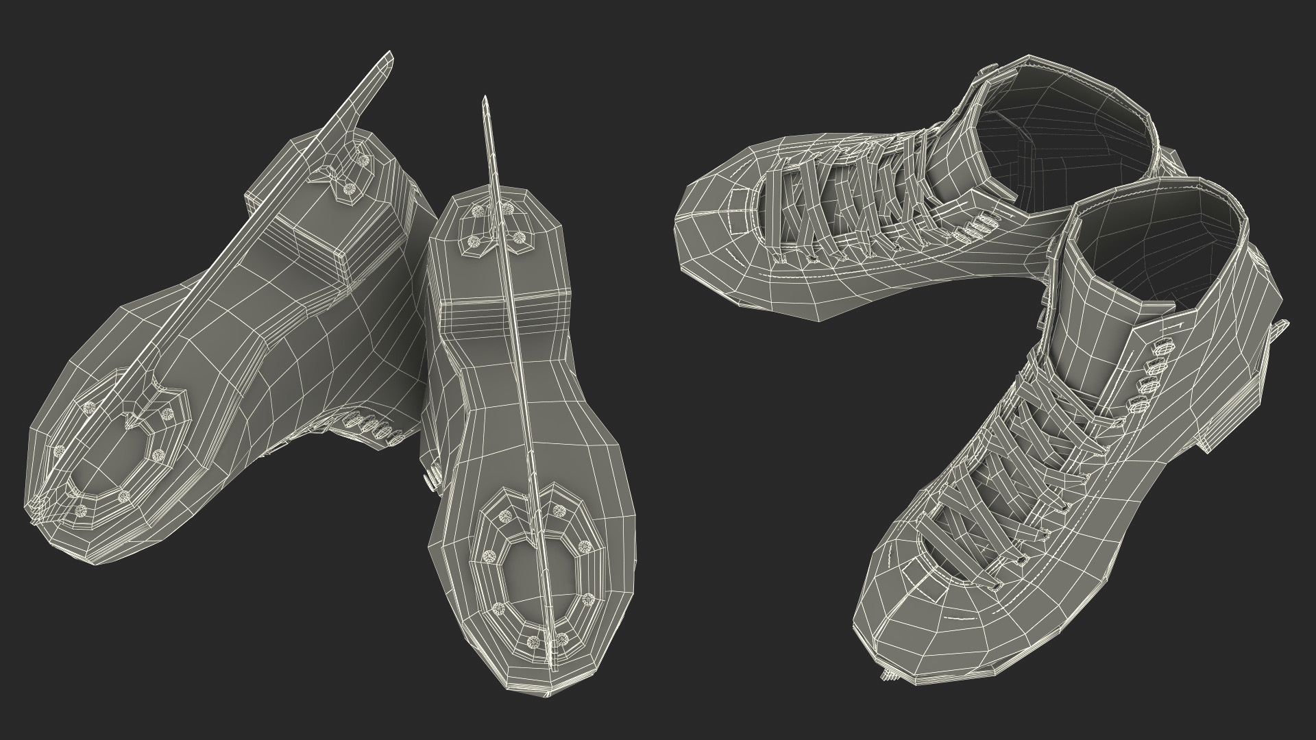 3D Classic Figure Skating Ice Skates model