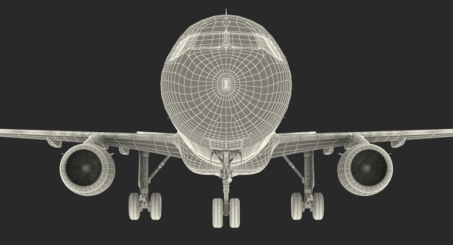 3D Airbus A321 Generic Rigged