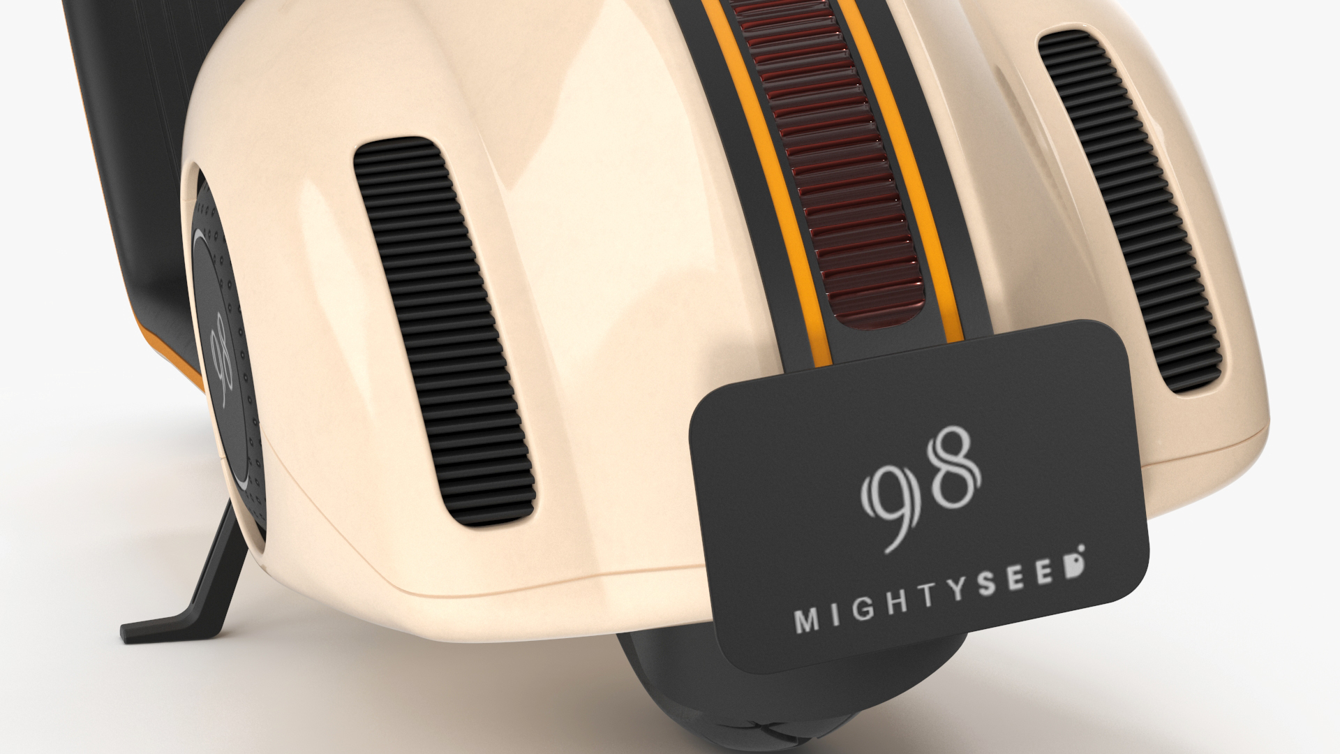 3D Concept Electric Scooter Vespa 98 Beige Rigged