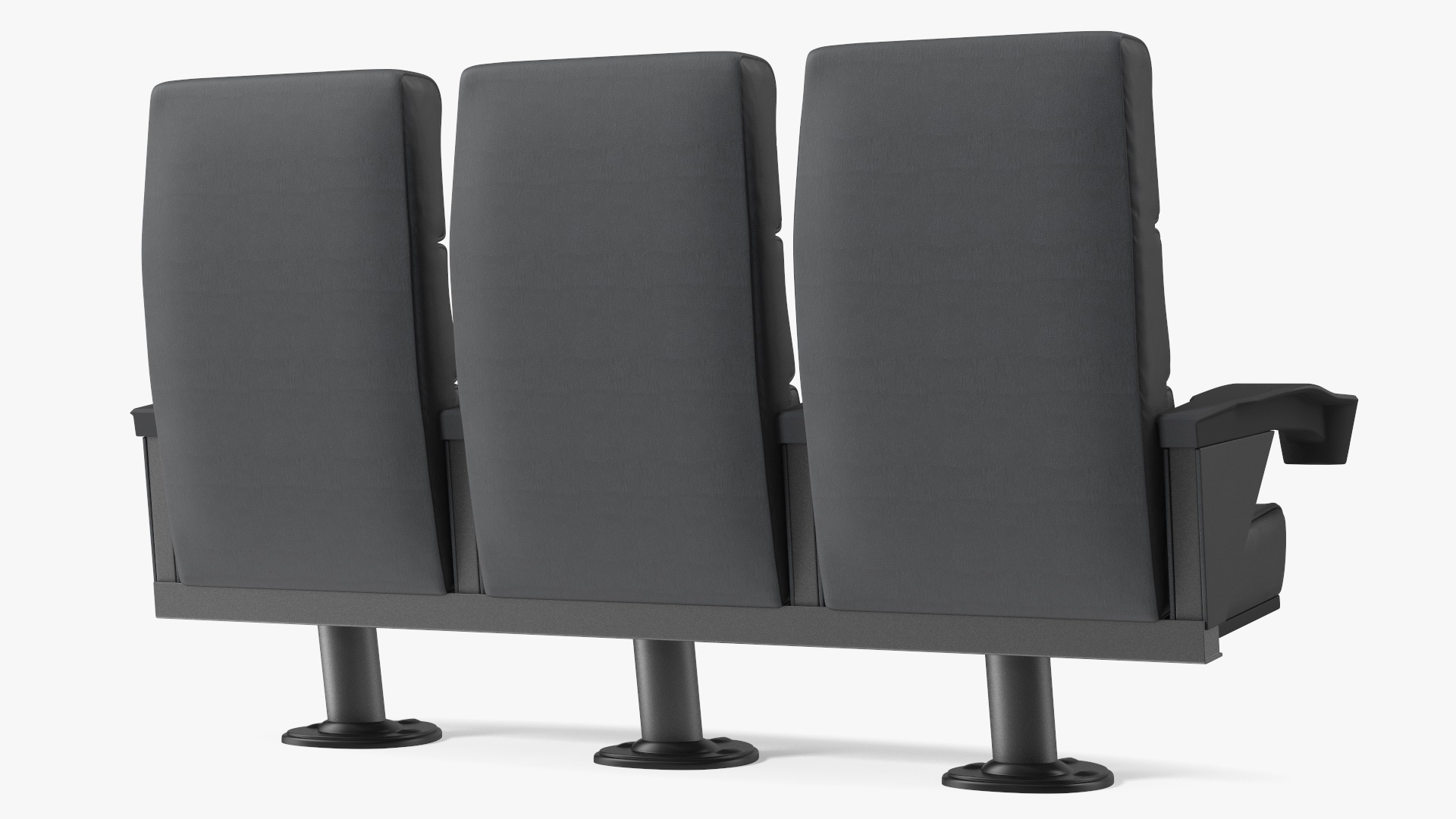 3D model Phantom P40 Leather Cinema Chairs for Three Places