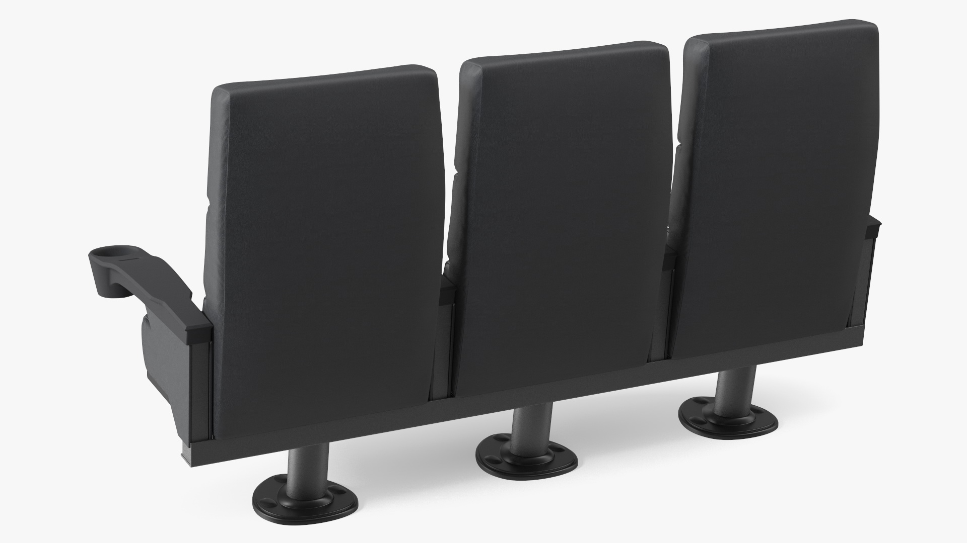 3D model Phantom P40 Leather Cinema Chairs for Three Places