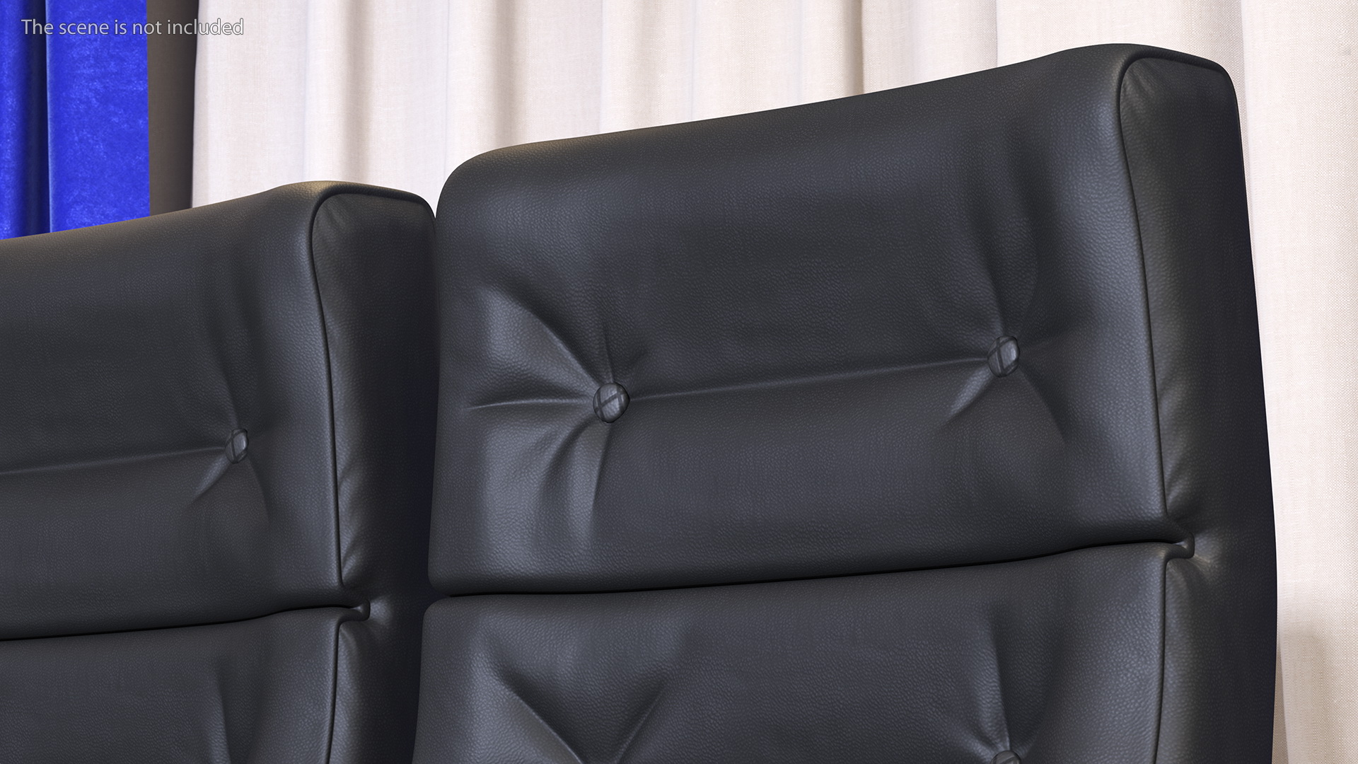 3D model Phantom P40 Leather Cinema Chairs for Three Places