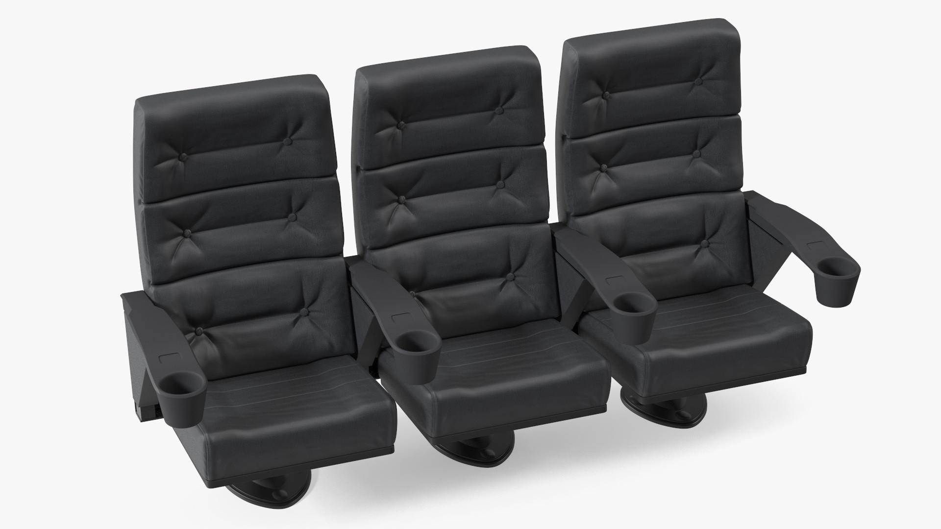3D model Phantom P40 Leather Cinema Chairs for Three Places