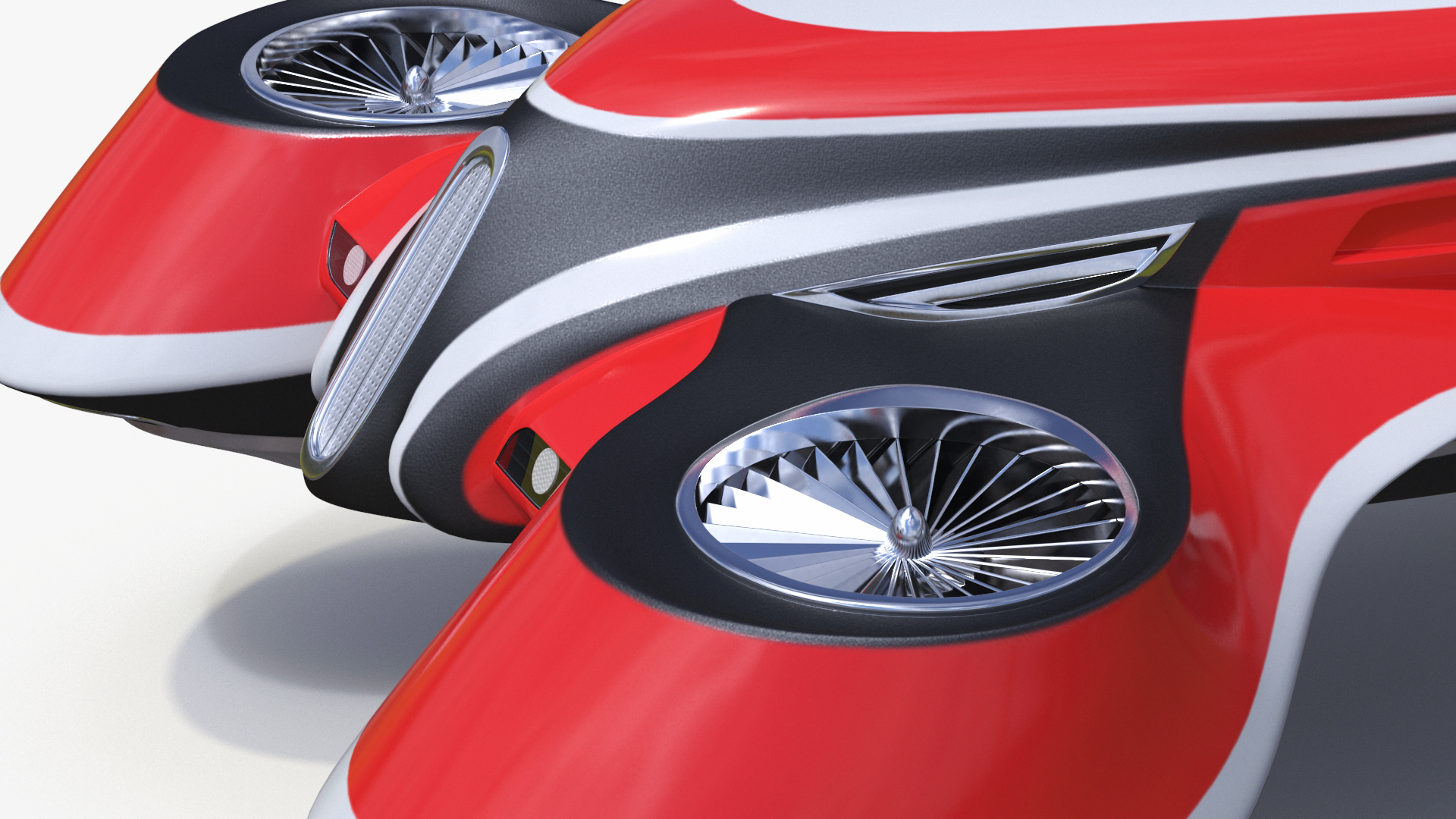 Hover Car Concept by Lazzarini Red 3D model
