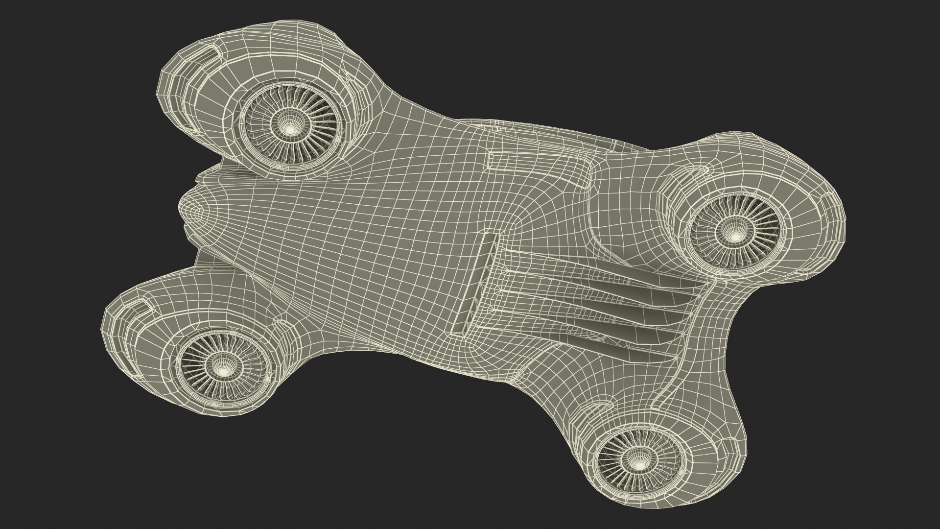 Hover Car Concept by Lazzarini Red 3D model