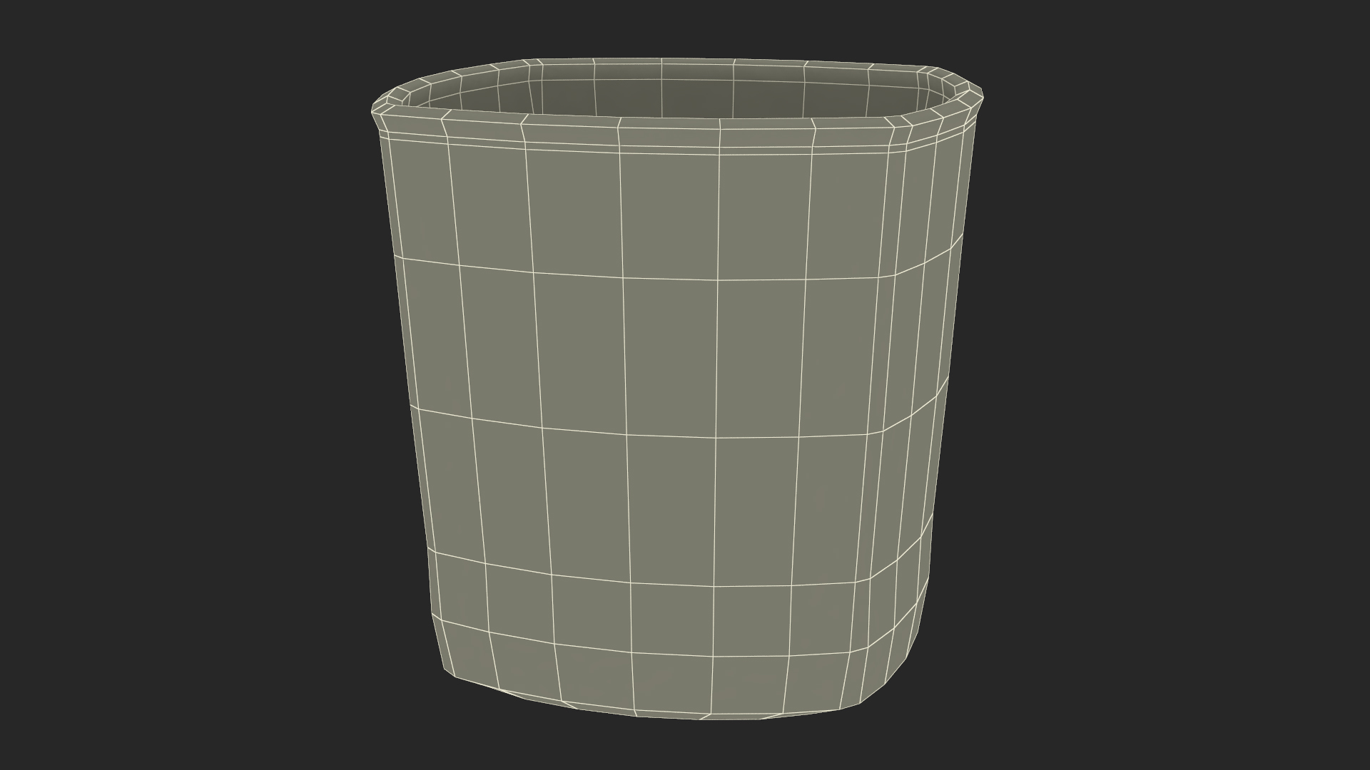 Square Base Drinking Glass Thick Bottom With Whiskey 3D