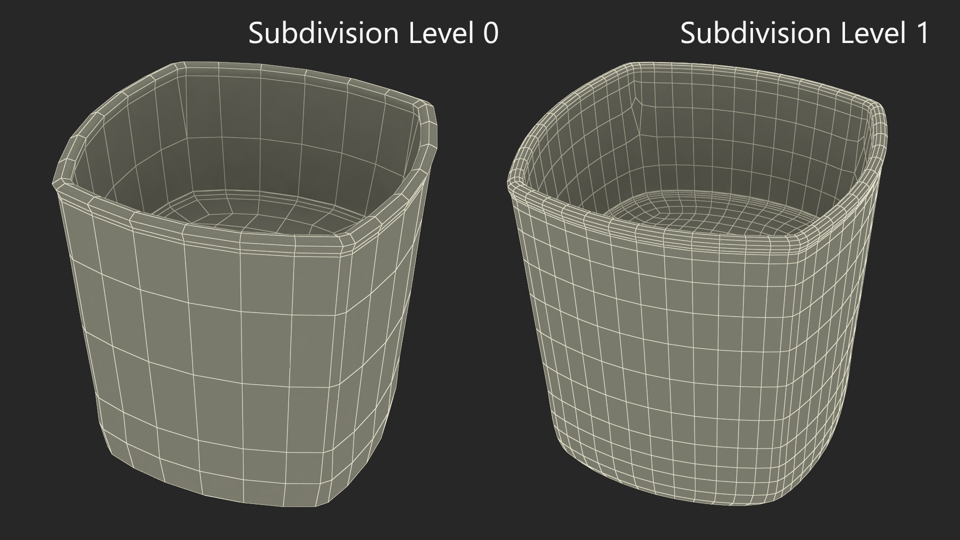 Square Base Drinking Glass Thick Bottom With Whiskey 3D