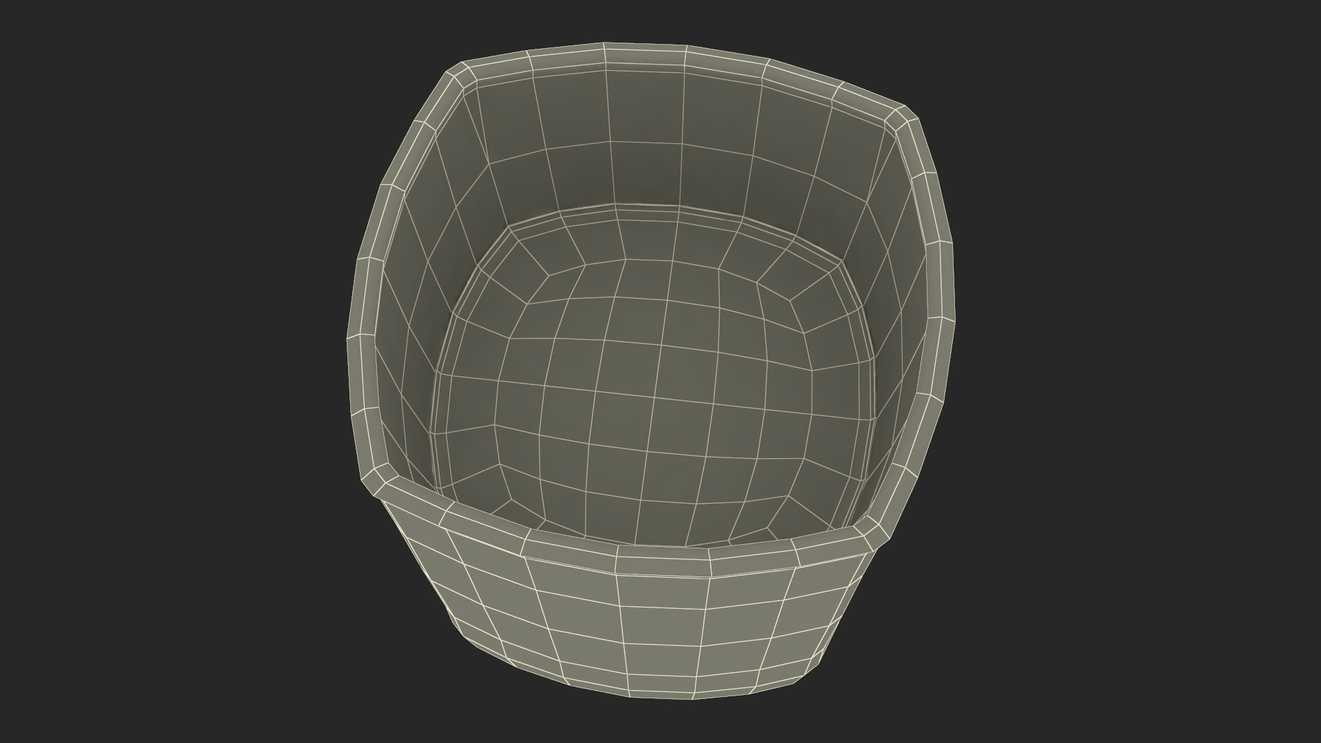 Square Base Drinking Glass Thick Bottom With Whiskey 3D