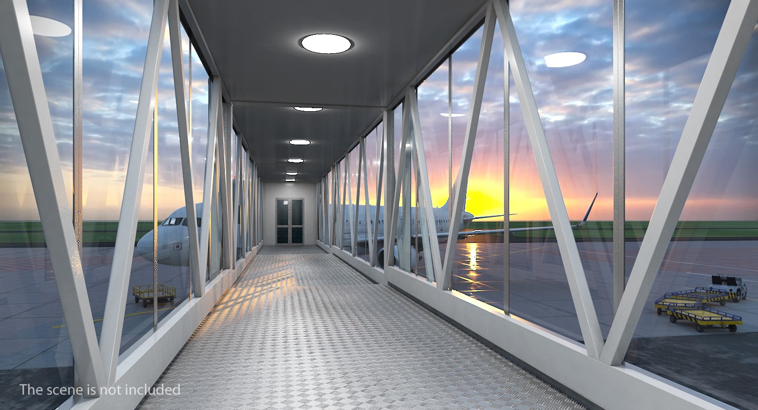 3D model Airport Passenger Boarding Jetway Bridge