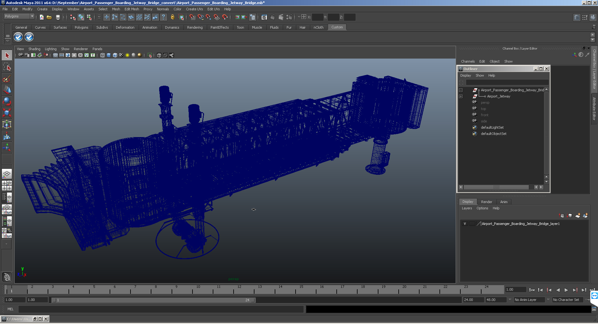 3D model Airport Passenger Boarding Jetway Bridge