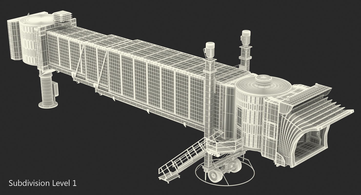 3D model Airport Passenger Boarding Jetway Bridge
